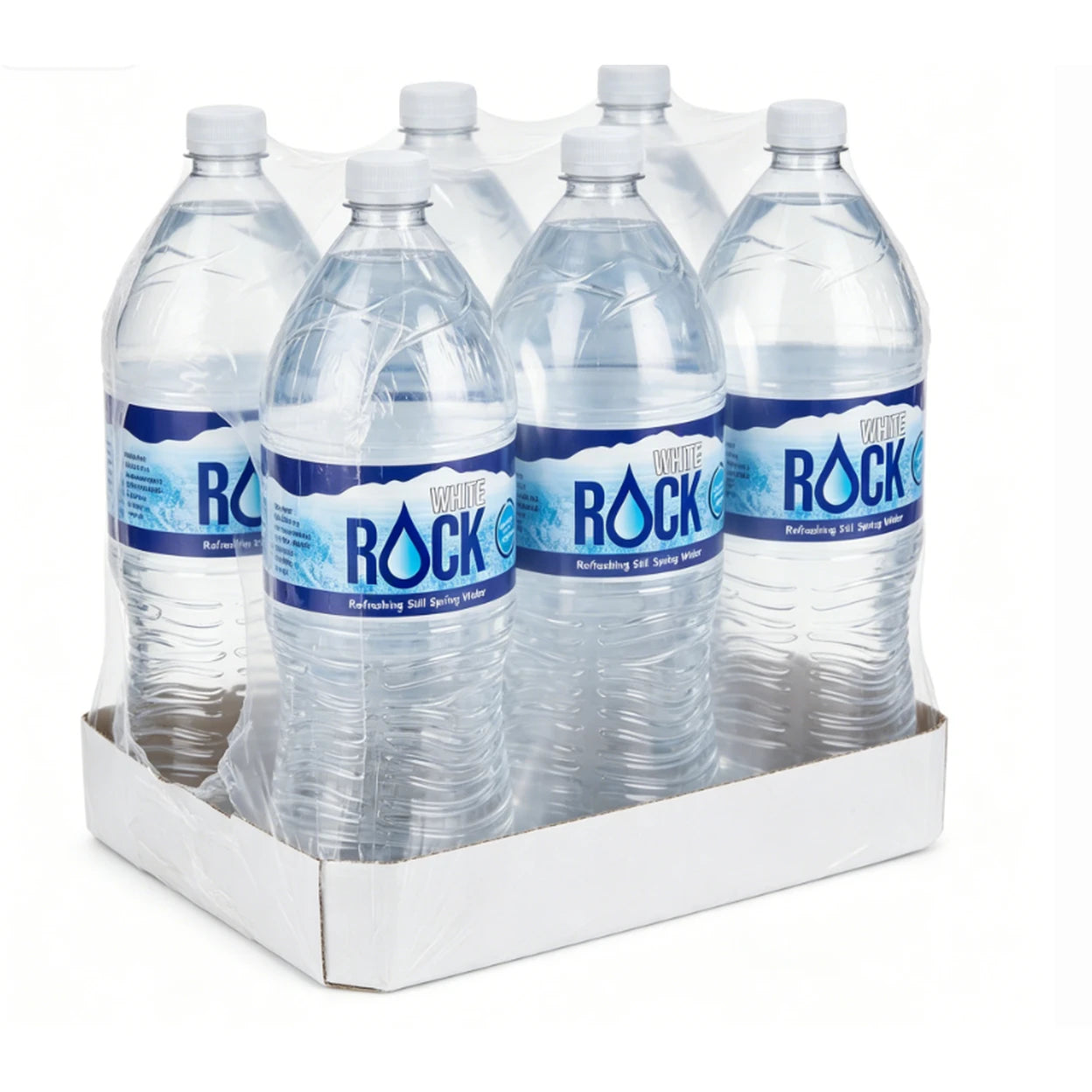 White Rock Still Spring Water 24 x 2L Bottles | Total 48 Litres | Natural Drinking Water | UK Seller Fast Delivery