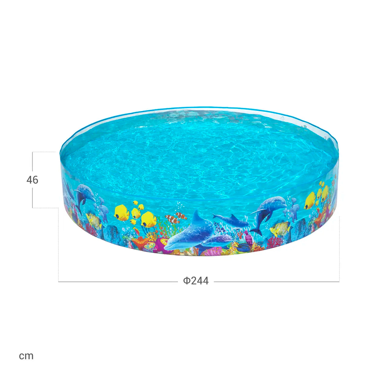 Bestway Odyssey Fill 'n Fun Play Pool 8ft x 18in (2.44m x 46cm) Kids Garden Paddling Pool | Fast UK Delivery