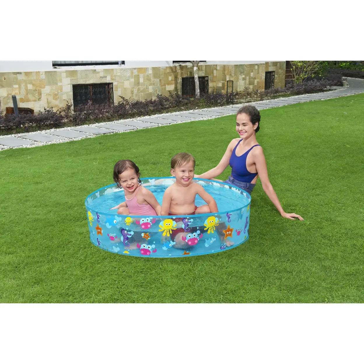 Bestway Fill 'N' Fun Play Pool 48" x 10" (1.22m x 25cm) | Kids Garden Paddling Pool | Outdoor Summer Splash Pool | Fast UK Delivery
