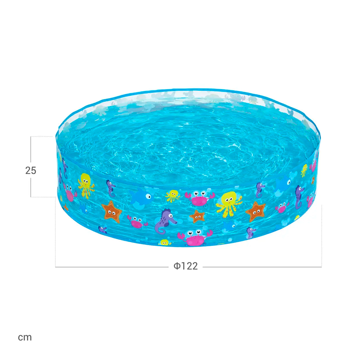 Bestway Fill 'N' Fun Play Pool 48" x 10" (1.22m x 25cm) | Kids Garden Paddling Pool | Outdoor Summer Splash Pool | Fast UK Delivery