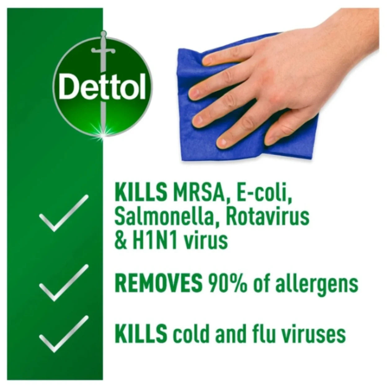 Dettol Everyday Family Cleaning Bundle | 5 Household Cleaning Essentials | Surface Cleaner, Antiseptic, Laundry Cleaner & Wipes | UK Seller