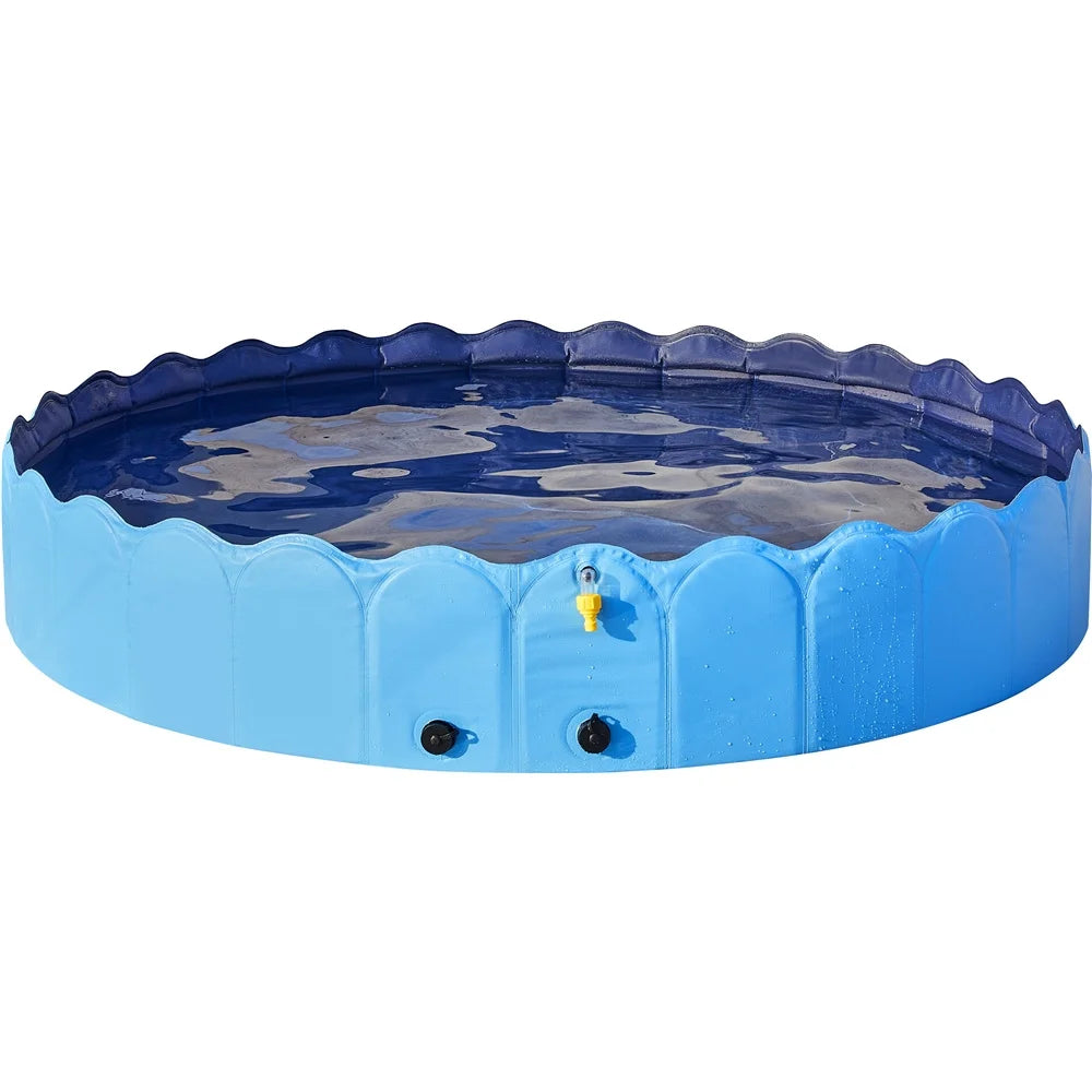 Costoffs Pet Pool Dog Swimming Pool, Portable and Foldable Dog Swimming Pool with Sprinkler, for Indoor and Outdoor Use
